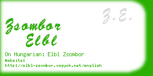 zsombor elbl business card